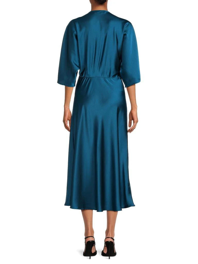 knee length dresses for ladies Lulus Renee Scoop Back Darted Hip Midi Dress In Black – Infinity Raine main image 1