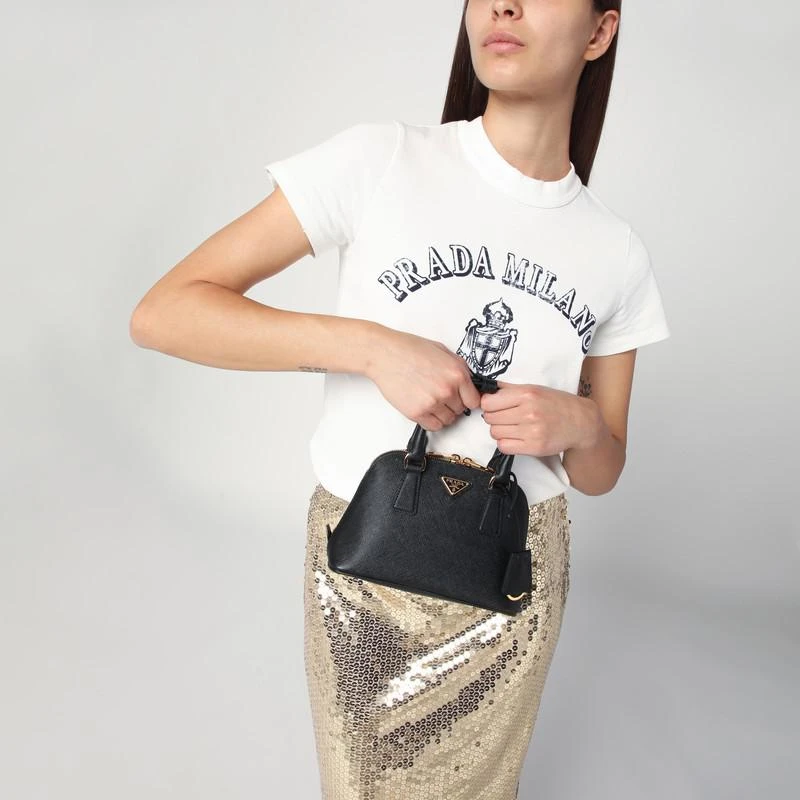 Prada Promenade bag black in Saffiano 2