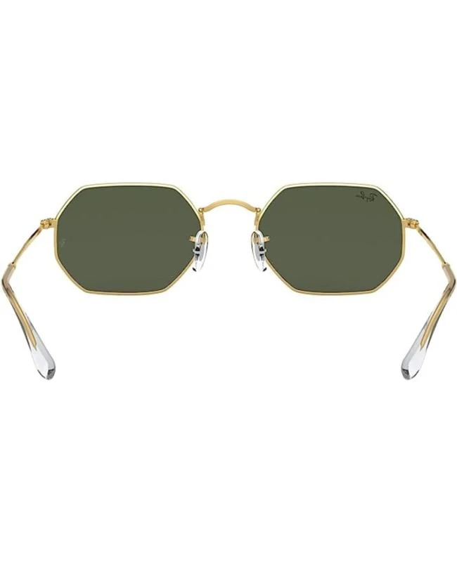 Ray-Ban Ray-Ban Gold Octagonal Metal Green Unisex Sunglasses RB3556N 001 53 6