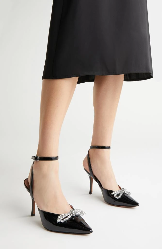Linea Paolo Heart Ankle Strap Pointed Toe Pump 7