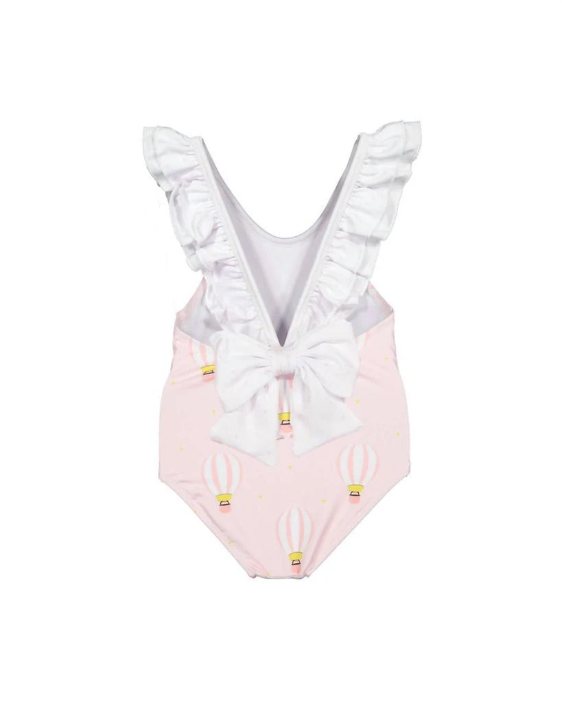 Maria Bianca Girl's Hot Air Ballon Bathing Suit In Pink/white 2