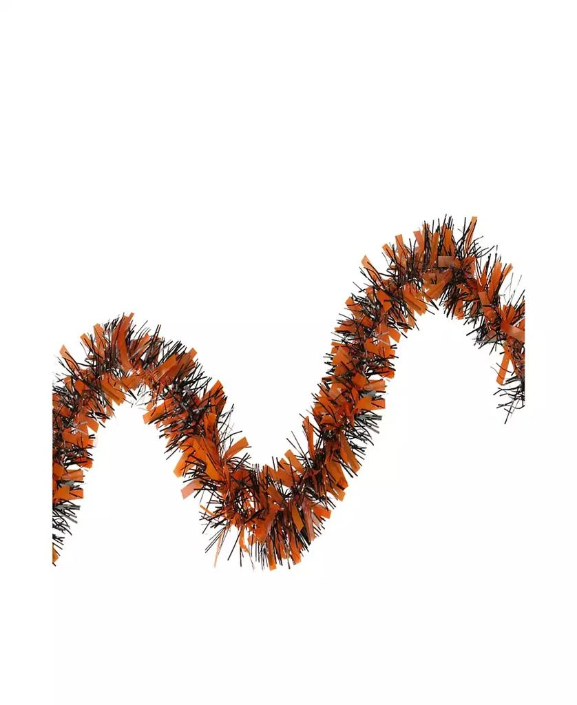 Northlight 50
 Orange and Black Halloween Tinsel Garland, Unlit