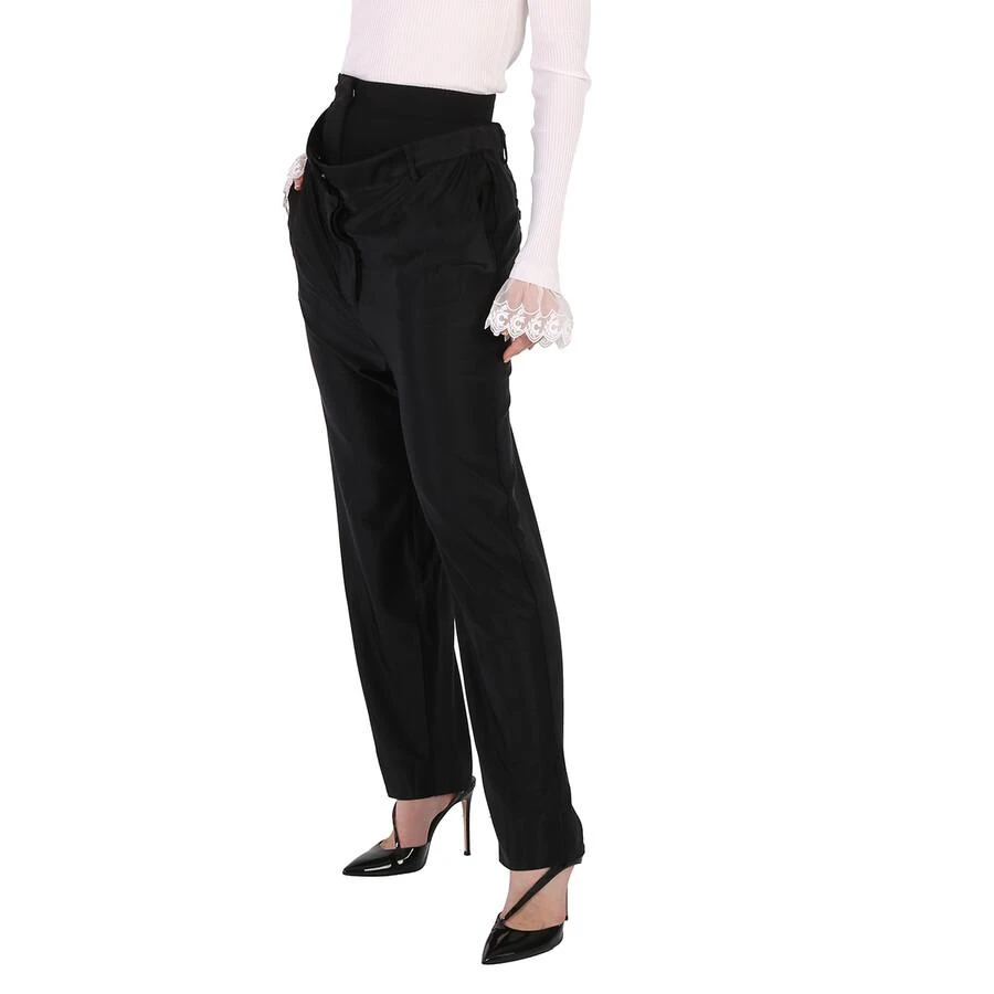 Burberry Ladies Black Lombardy Double-waisted Jersey Pants 3
