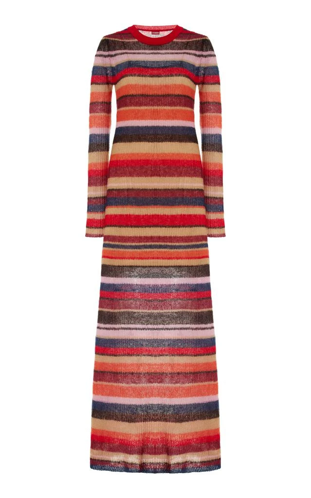 Staud STAUD - Eiza Striped Knit Maxi Dress - Stripe - S - Moda Operandi 1