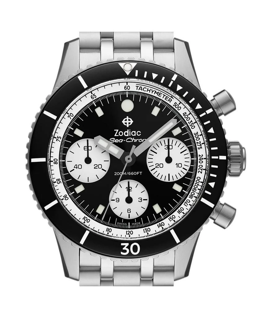 ZODIAC Sea-Chron Automatic Stainless Steel Watch, 42mm 2