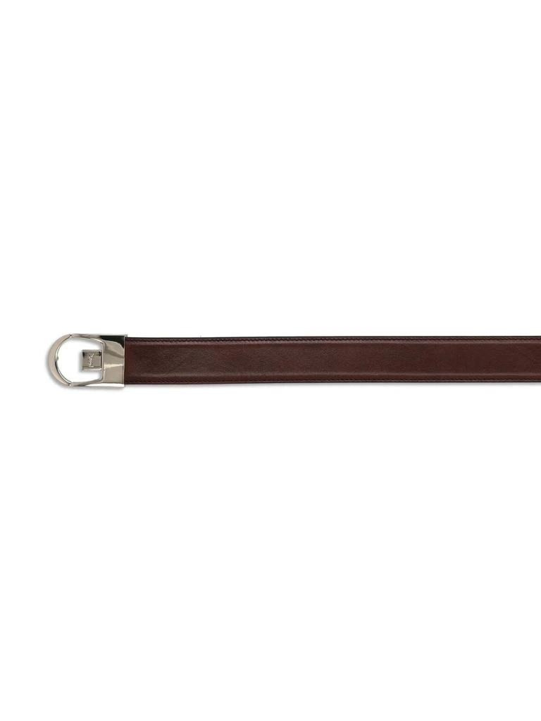 Yves Saint Laurent Saint Laurent Logo Engraved Reversible Belt 2