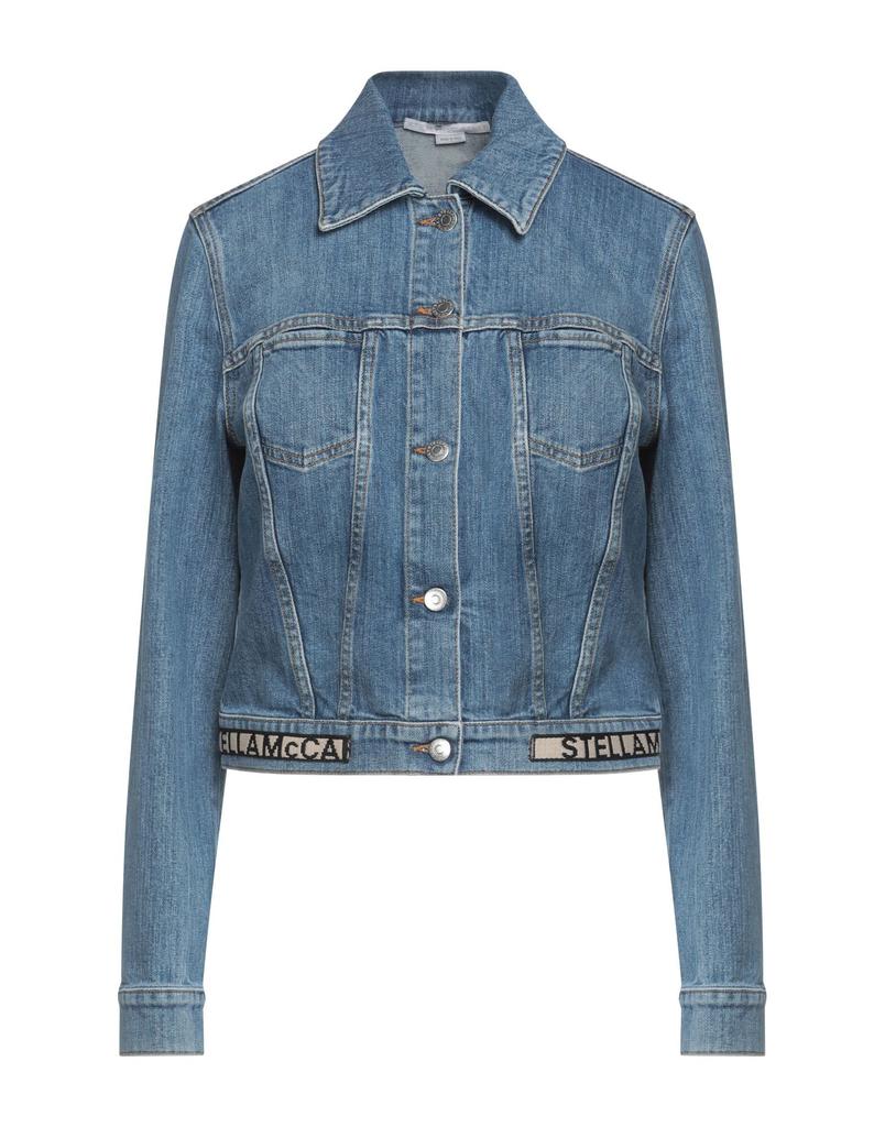 ブルゾン STELLA MCCARTNEY DENIM JACKET STELLA MCCARTNEY Lace-trimmed denim jacket | NET-A-PORTER