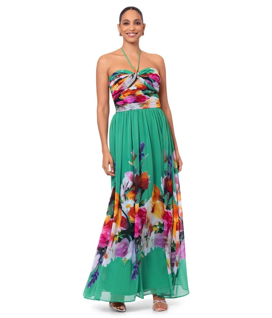 Betsy & Adam Long Placement HMC Printed Tie Neck 1