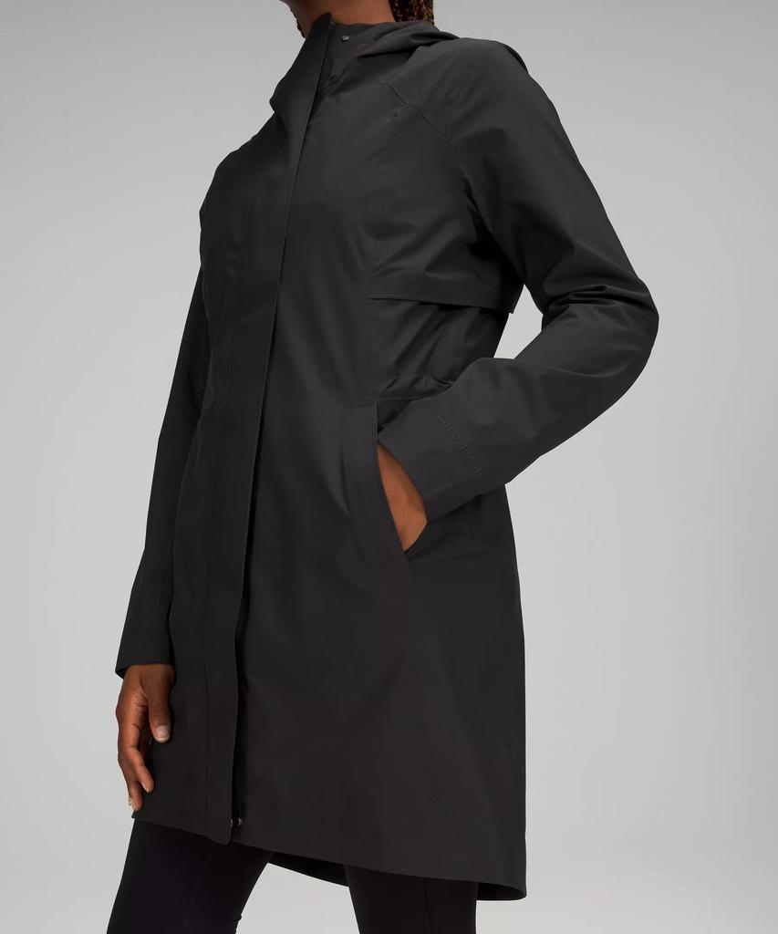 Lululemon Rebel Rain Coat outlet Black Size 8