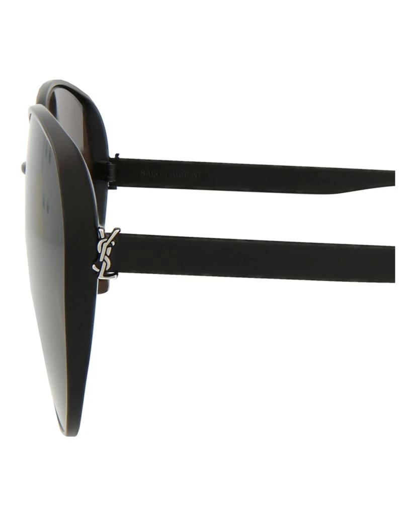 Saint Laurent Round/Oval-Frame Metal Sunglasses 4