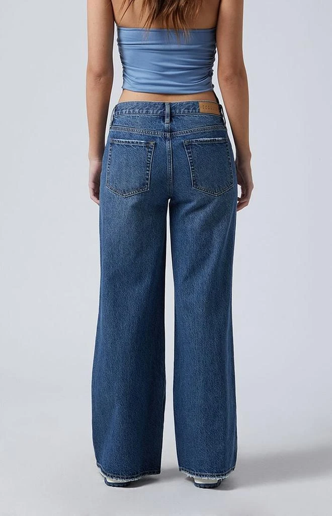 PacSun Lena Low Rise Super Baggy Jeans Dark Indigo 3