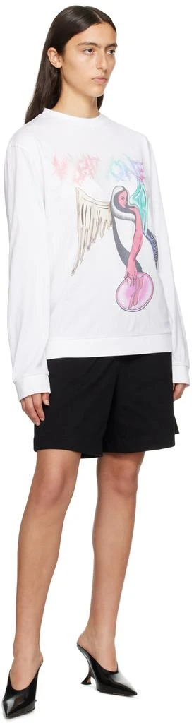 We11done White Printed Sweatshirt 4