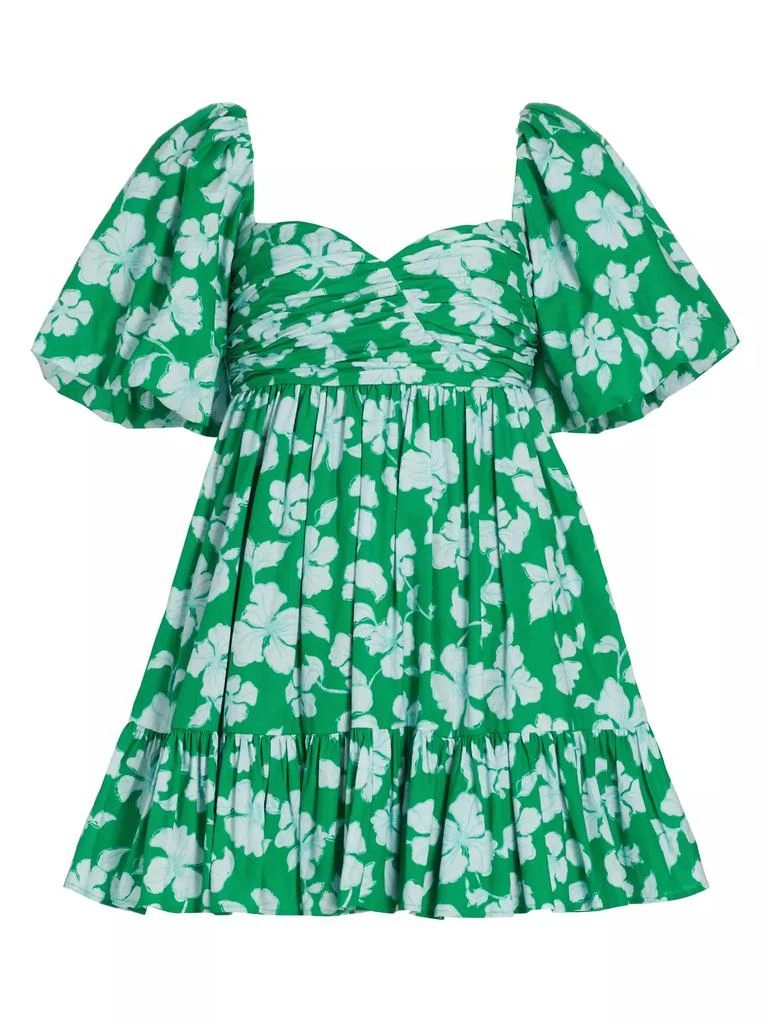 AMUR Martine Floral Puff-Sleeve Minidress 1