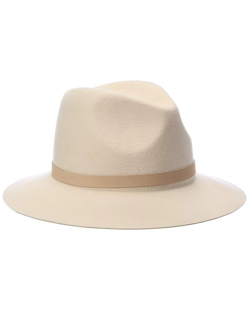 Bruno Magli Leather-Trim Wool Felt Fedora 1