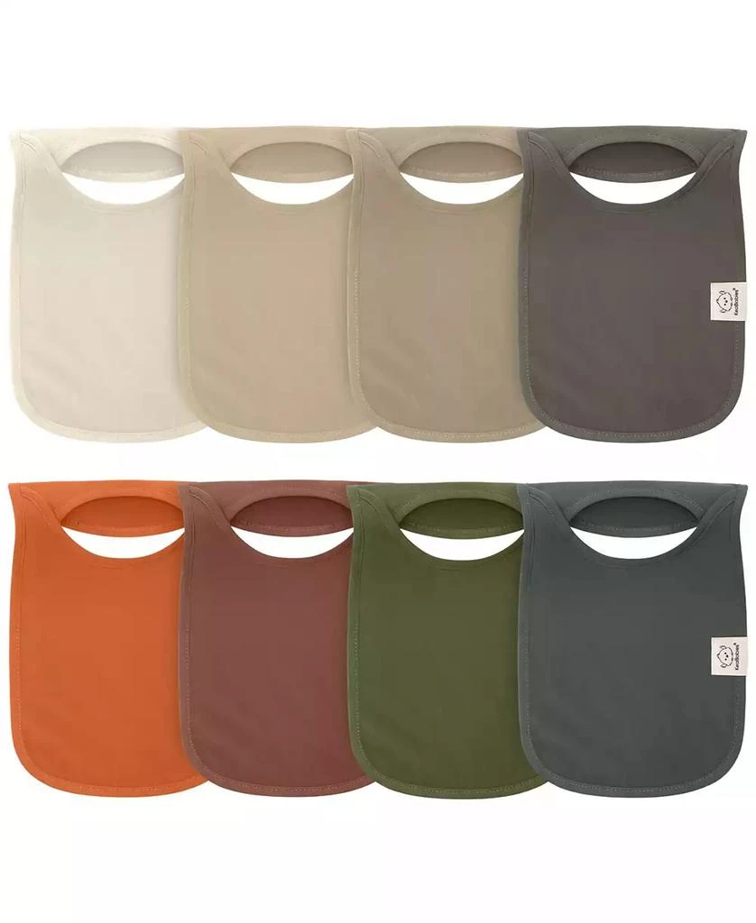KeaBabies Baby Girls 8-Pack Bibs for Boys, Girls, Pull-on Bibs, Drool Bibs Boy, Girl, Bib Unisex