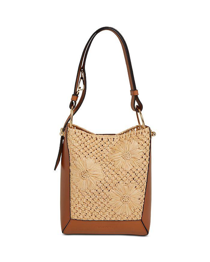 Strathberry Lana Midi Floral Bucket Bag