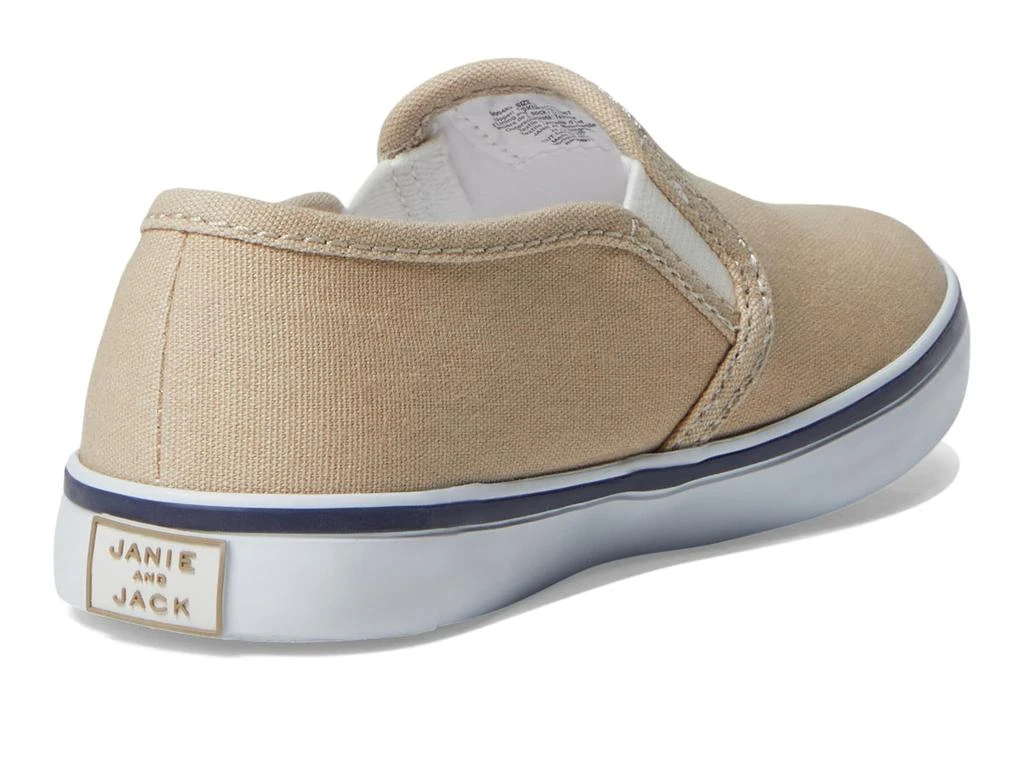 Janie and Jack Linen Slip-On Sneakers (Toddler/Little Kid/Big Kid) 5