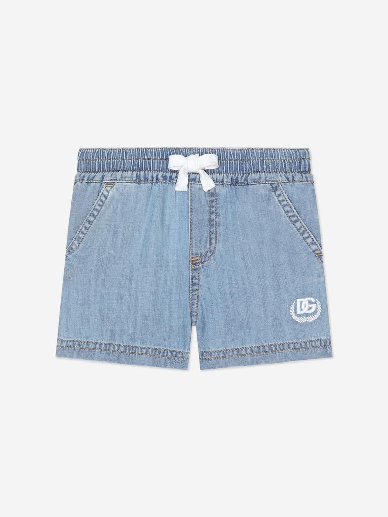 Dolce & Gabbana Dolce & Gabbana Baby Boys Chambray Shorts in Blue