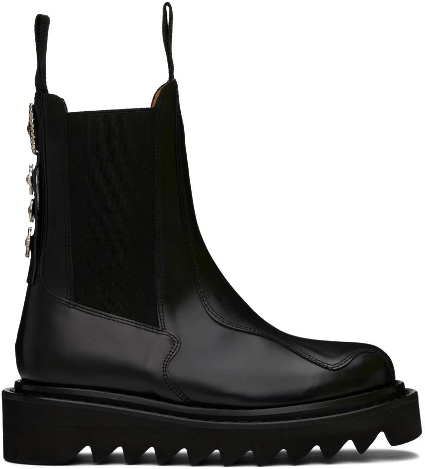 Toga Pulla SSENSE Exclusive Black Leather Chelsea Boots 1