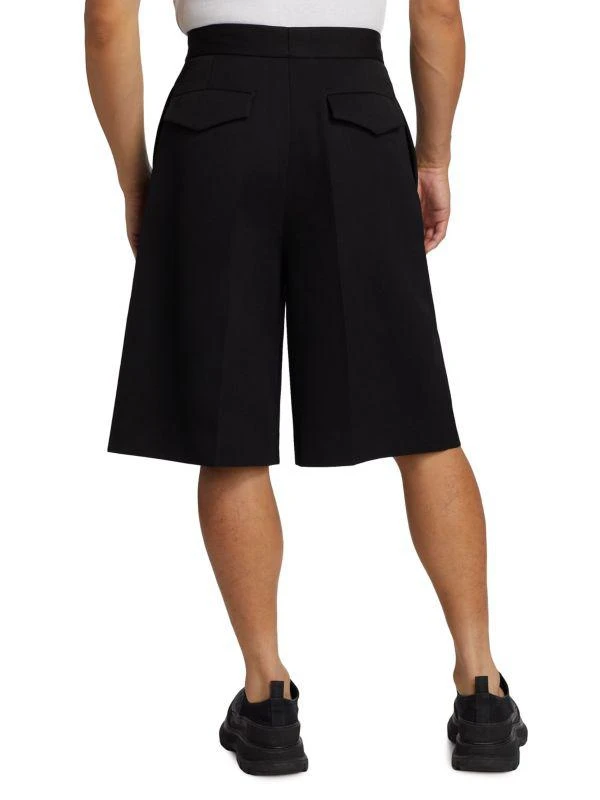 Jil Sander Pleated Wool Relaxed-Fit Shorts 2