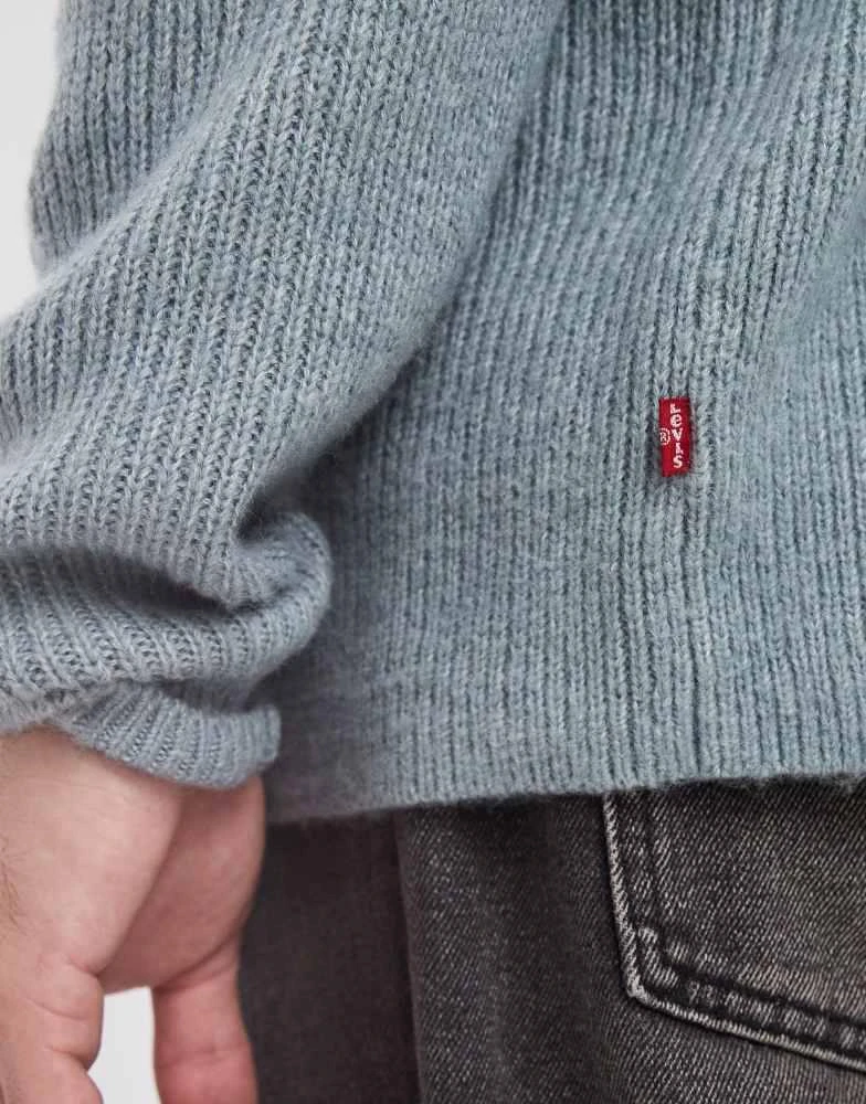 Levi
s Levi
s button down polo jumper in grey 5