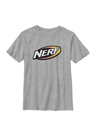 Nerf Boys 4 7  Orange And Red Graphic T Shirt