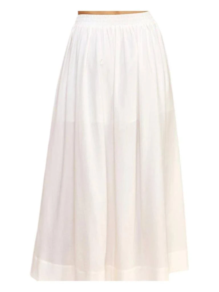 PINCH Pintuck A-Line Maxi Skirt In Off White 1