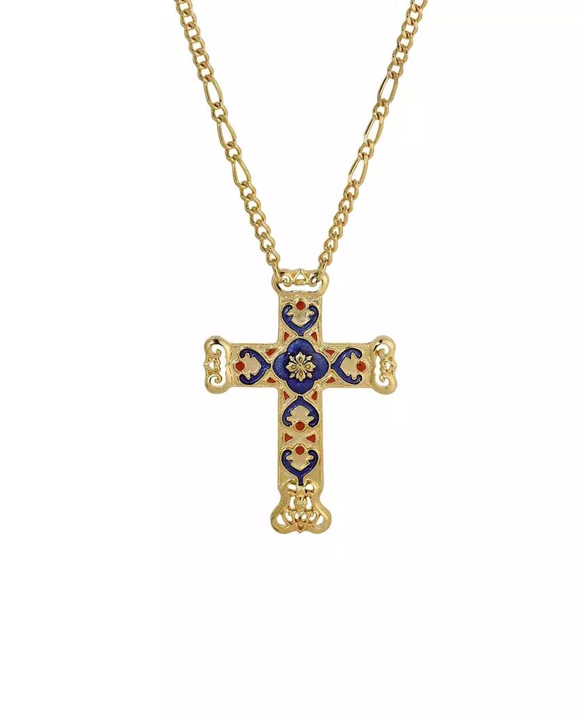 2028 Symbols of Faith Enamel Cross Necklace 1