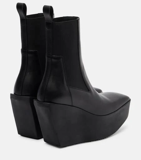 Rick Owens Beatle leather platform ankle boots 2