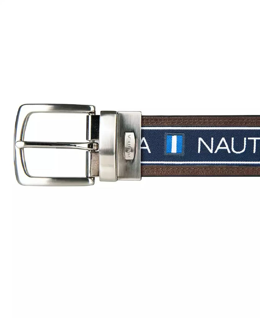 Nautica Men's Reversible Flag Belt 4