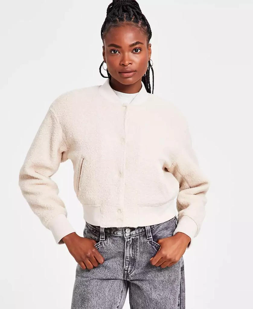 Levi's Women's Sherpa Boucle Varsity Bomber Jacket 1