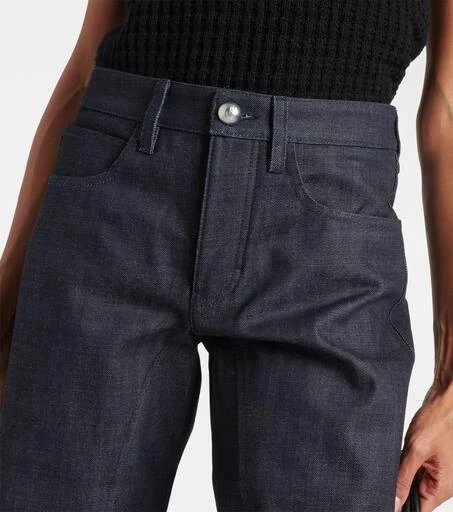 Jil Sander Tapered cropped mid-rise jeans 4