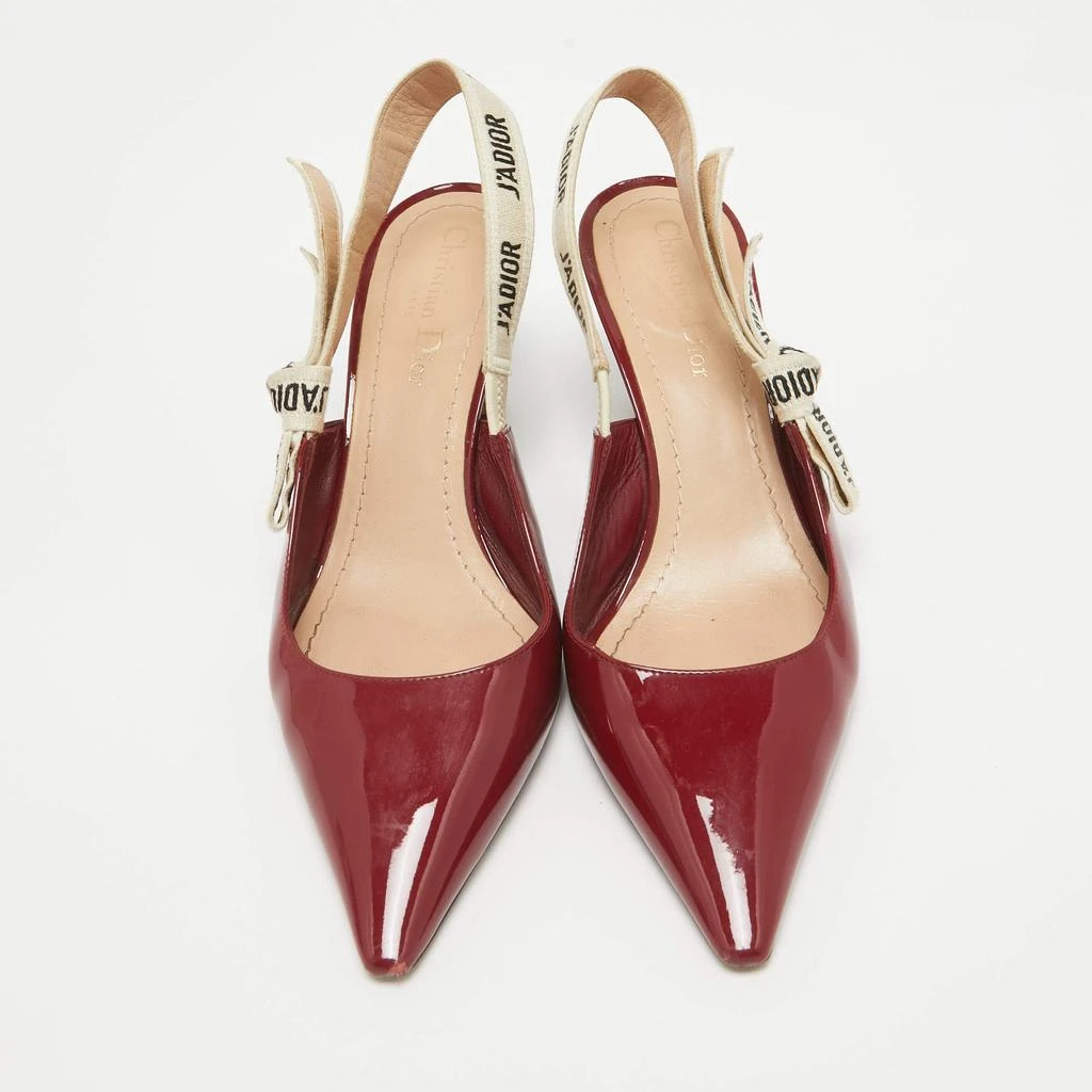 Dior Dior Burgundy Patent Leather J'Adior Pumps Size 38.5 3