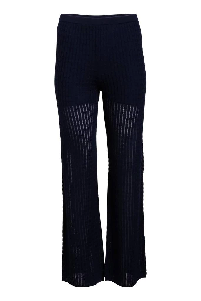 Naadam Naadam - Cable Pointelle Wide Leg Pants 4
