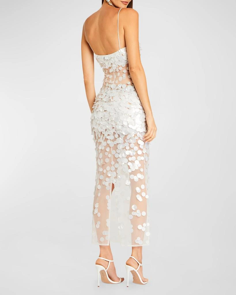 retrofête Mischa Sequin-Embellished Sleeveless Midi Dress 4