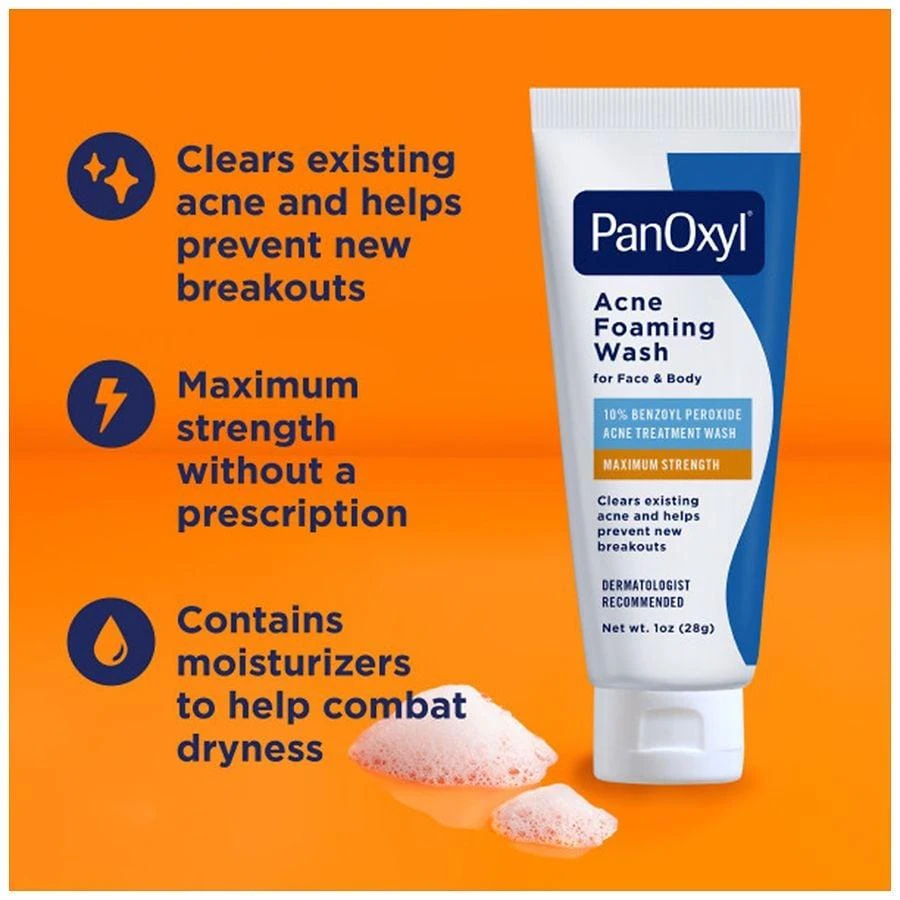PanOxyl Foaming Acne Wash Maximum Strength 10% Benzoyl Peroxide 10