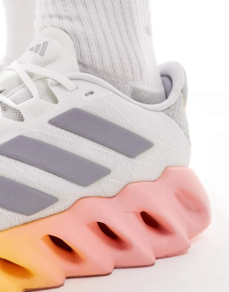 Adidas adidas Running Switch FWD 2 trainers in white and orange 5