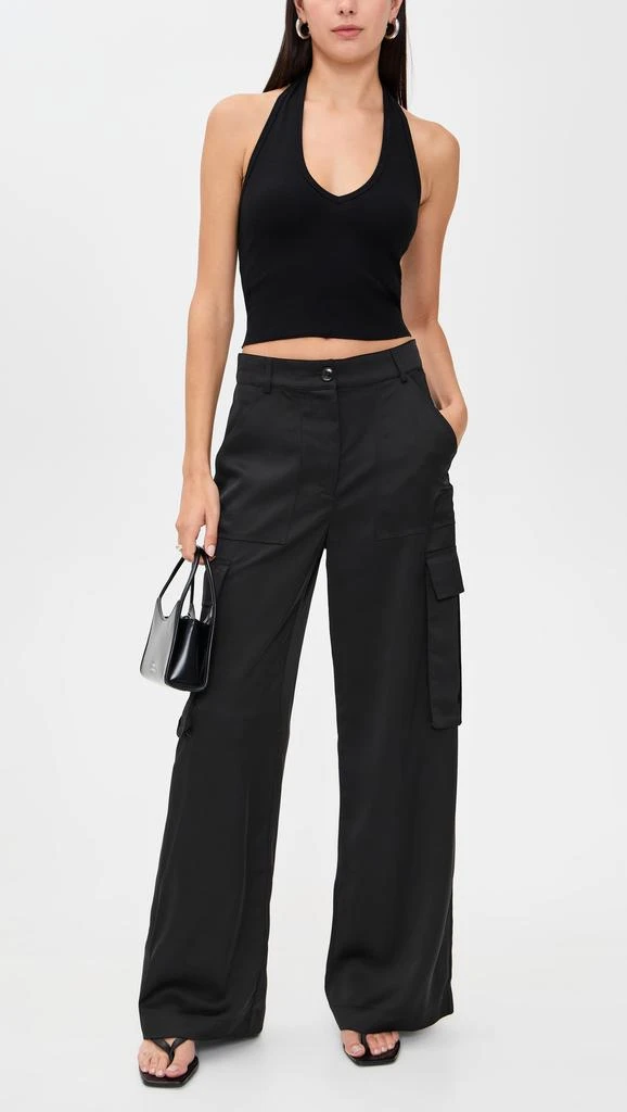 Susana Monaco Satin Cargo Pants 4