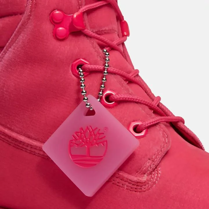 Timberland Jimmy Choo x Timberland® Puffer-collar Boot for Women in Pink 10