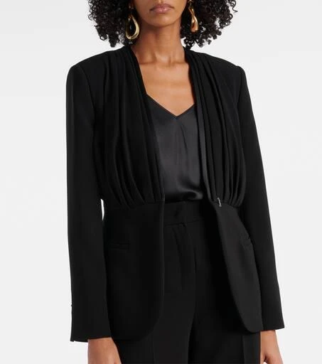 Max Mara Gradi draped crêpe jacket 6