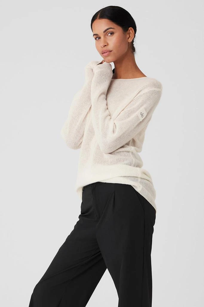 Alo Cashmere Reform Long Sleeve - Ivory 3