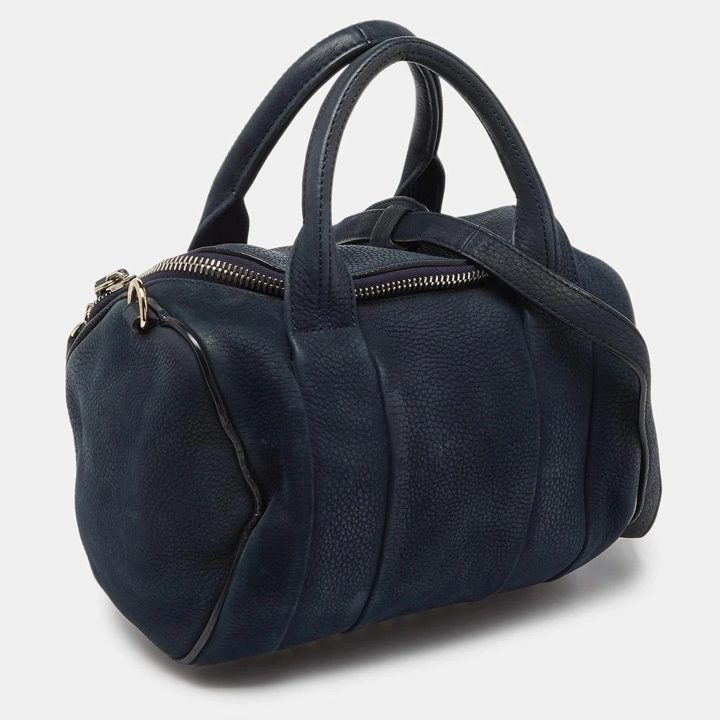 Alexander Wang Alexander Wang Blue Suede Rocco Bag 3