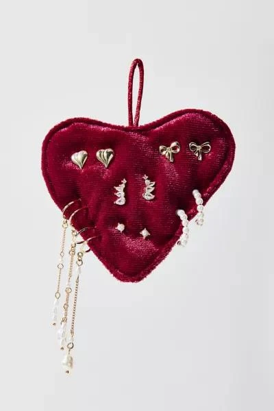 Urban Outfitters Luna Rhinestone & Pearl Earring Set Ornament 1