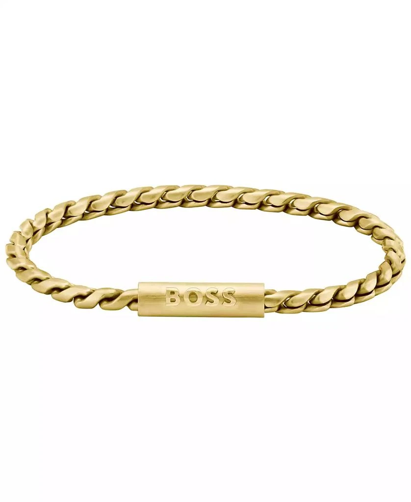 Hugo Boss Men's Doran Ionic Gold-Plated Chain Bracelet 1