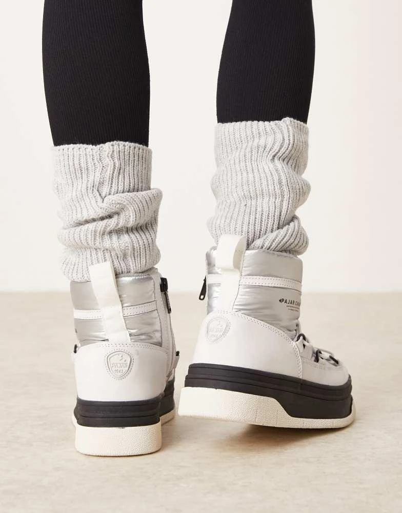 Pajar Pajar Jamie Nylon snow boots in silver 4