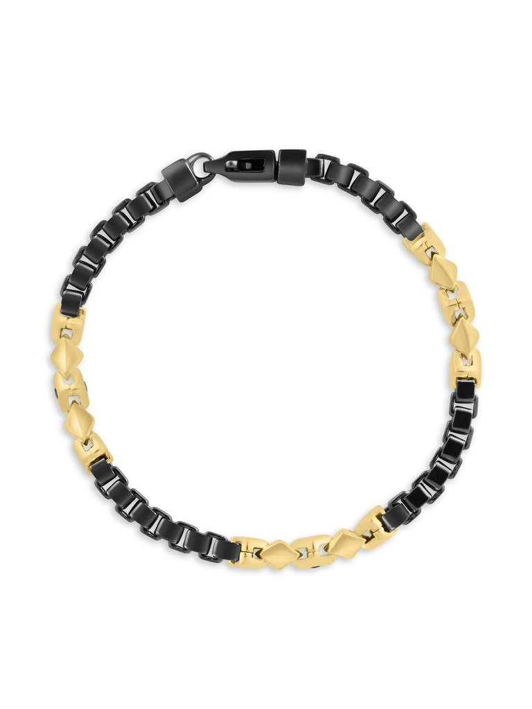 Effy 925 Gold-Plated Sterling Silver
Black Spinel Bracelet