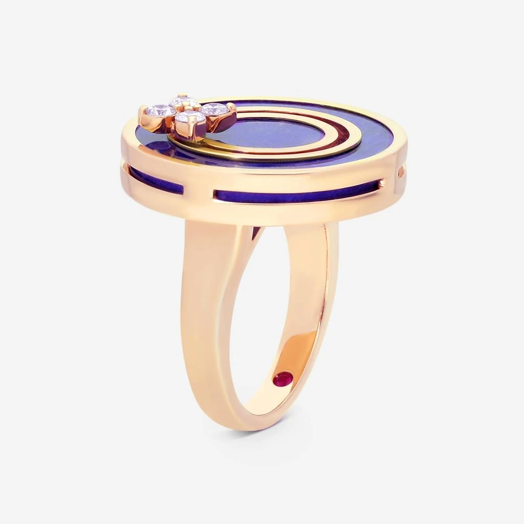 Roberto Coin Roberto Coin Love in Verona 18K Rose Gold Diamond 
Blue Lapis Statement Ring Sz. 6.5 8883126AX65X-copy