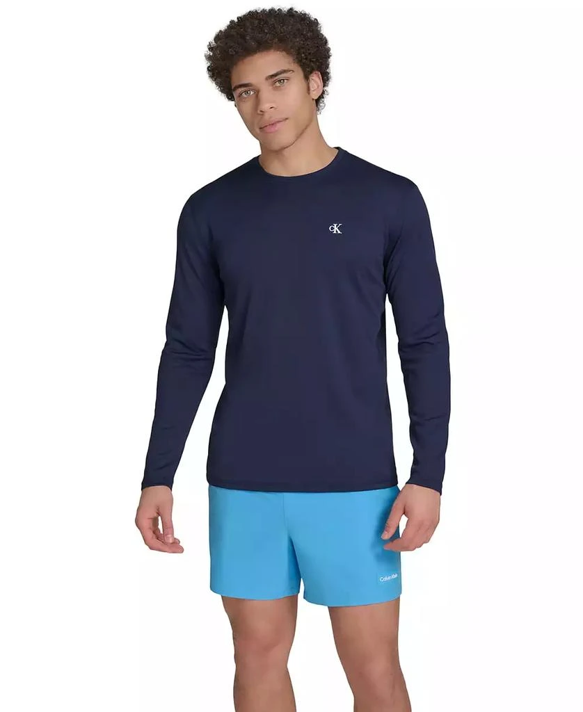 Calvin Klein Men's Monogram Long-Sleeve Swim Rash Guard 4