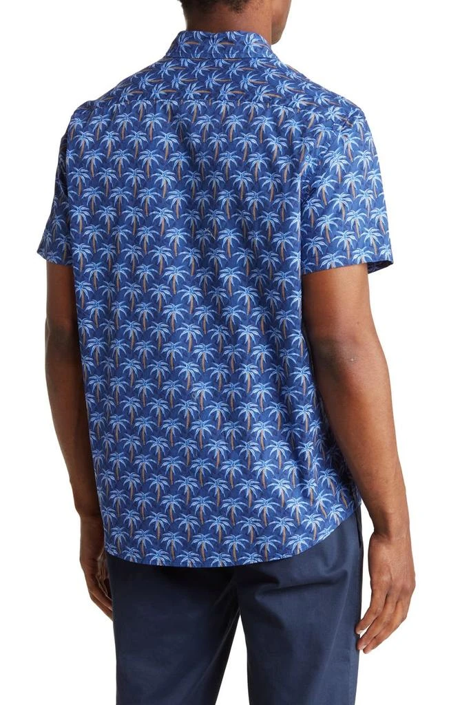 Slate & Stone Palm Tree Cotton Poplin Short Sleeve Button-Up Shirt 2