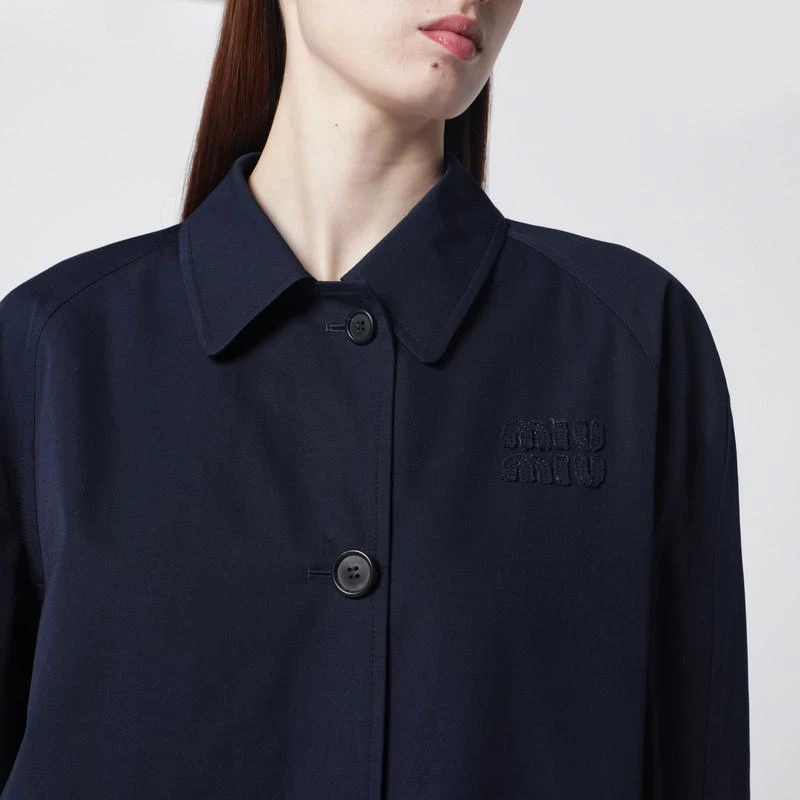 Miu Miu Blue cotton overcoat 4